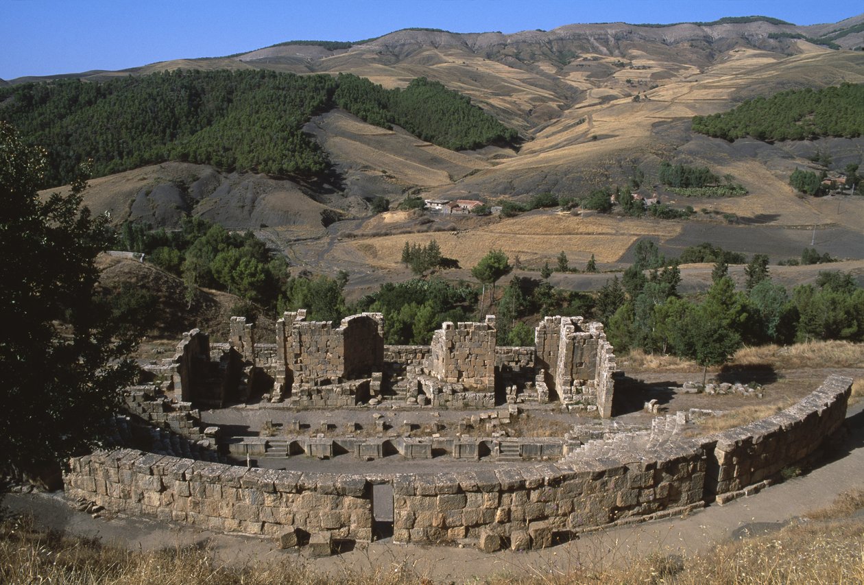 Utsikt over teatret, den høye keisertiden (27 f.Kr.-395 e.Kr.) av Roman Imperial Period