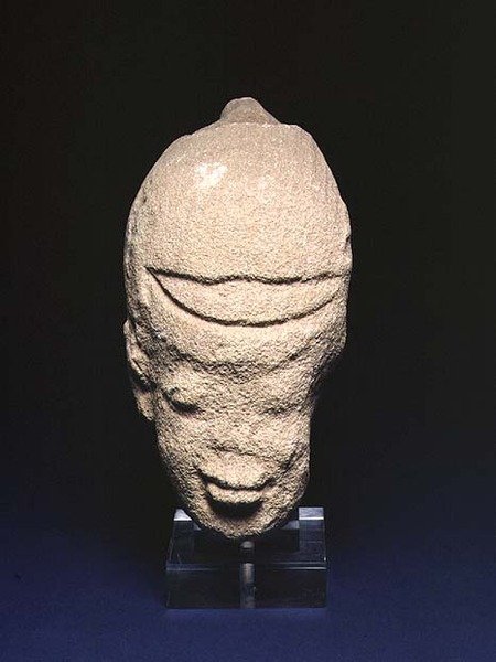 Hjelmhode, fra Aniba, Nubia (sandstein) av Roman Period Egyptian