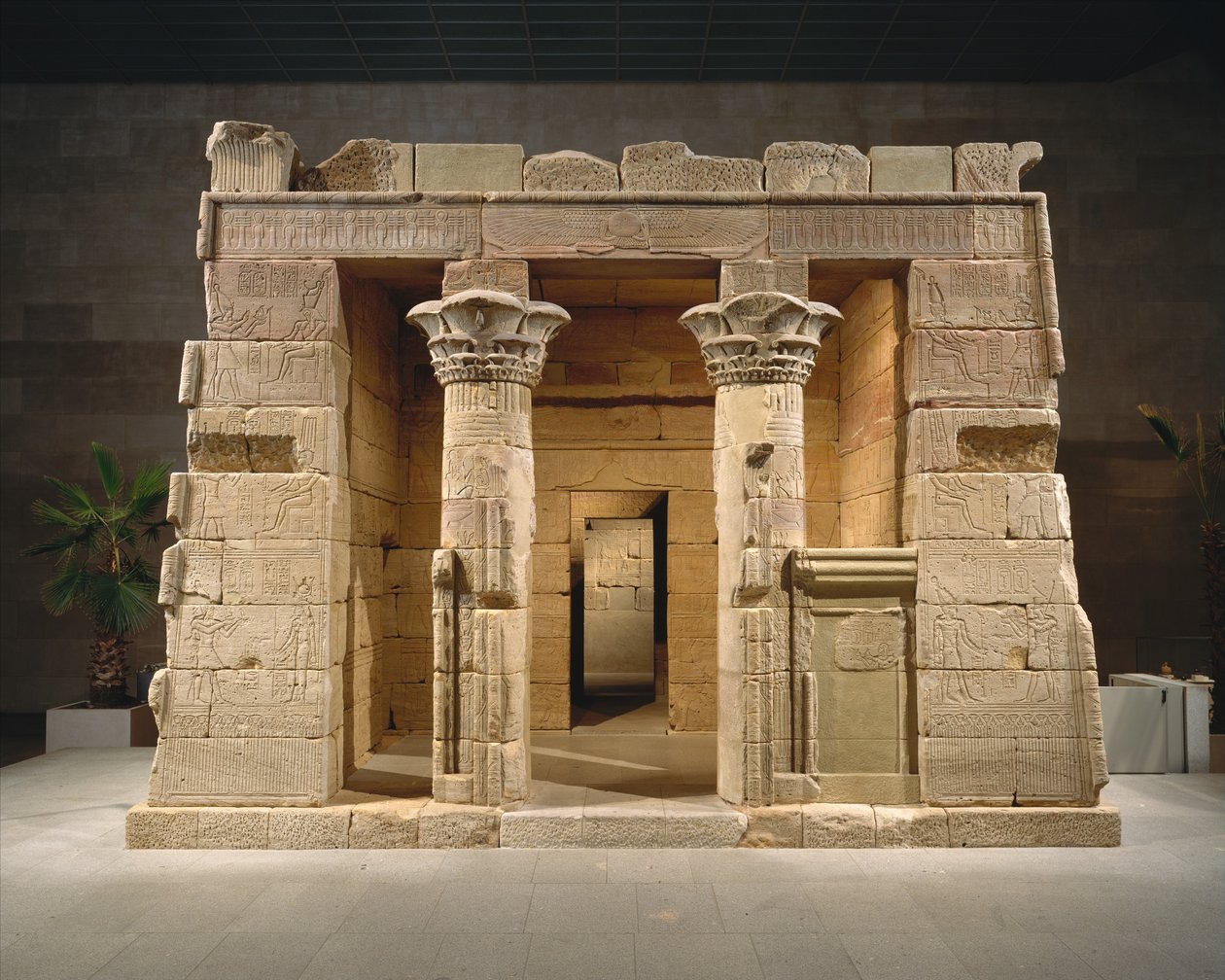 Dendur-tempelet, ca. 10 f.Kr. (eolisk sandstein) av Roman Period Egyptian