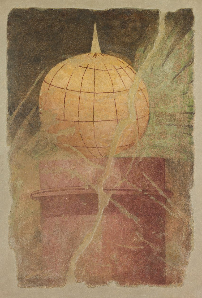 Veggmalerifragment fra peristylen til en villa ved Boscoreale, ca. 50–40 f.Kr. av Roman Republican Period