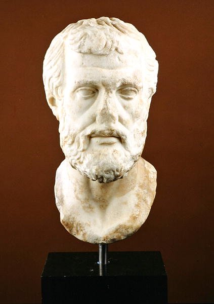 En taler eller filosof, ca. 300 f.Kr. (marmor) av Roman Roman