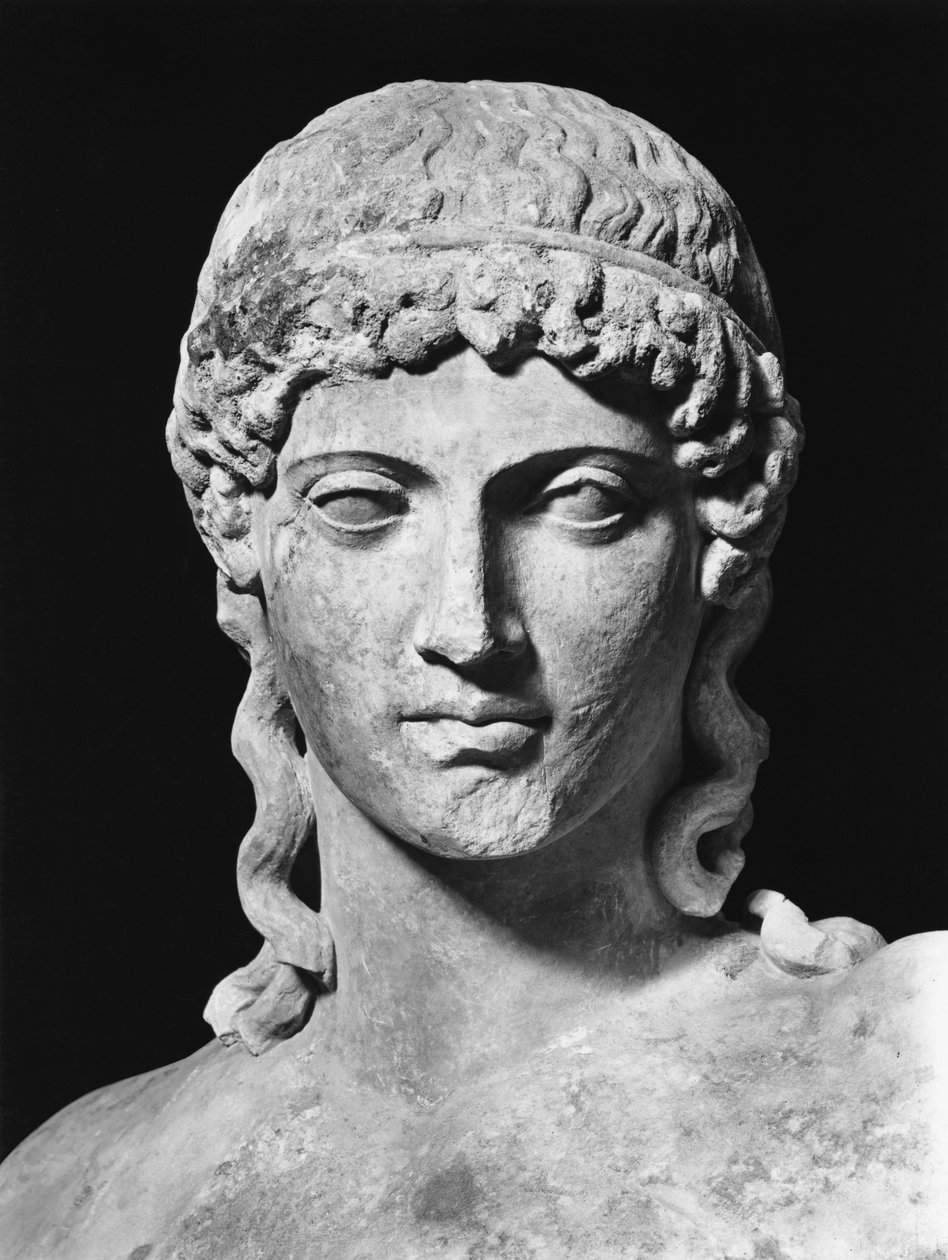 Apollo (marmor) (s/hvitt bilde) (detalj) av Roman Roman