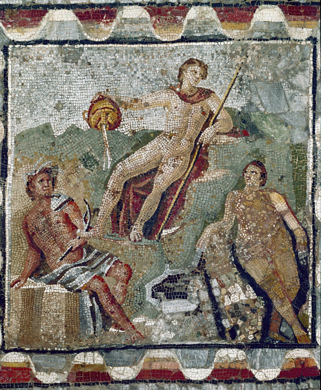 Akvatiske guder (mosaikk) av Roman Roman