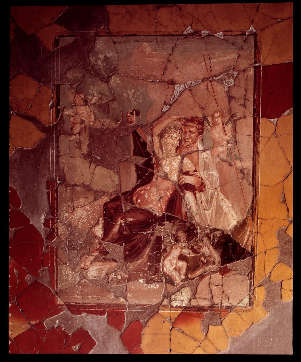 Ariadne og Theseus. Veggmosaikk fra Casa del Bicentenario, 5. århundre f.Kr.-1. århundre e.Kr av Roman Roman