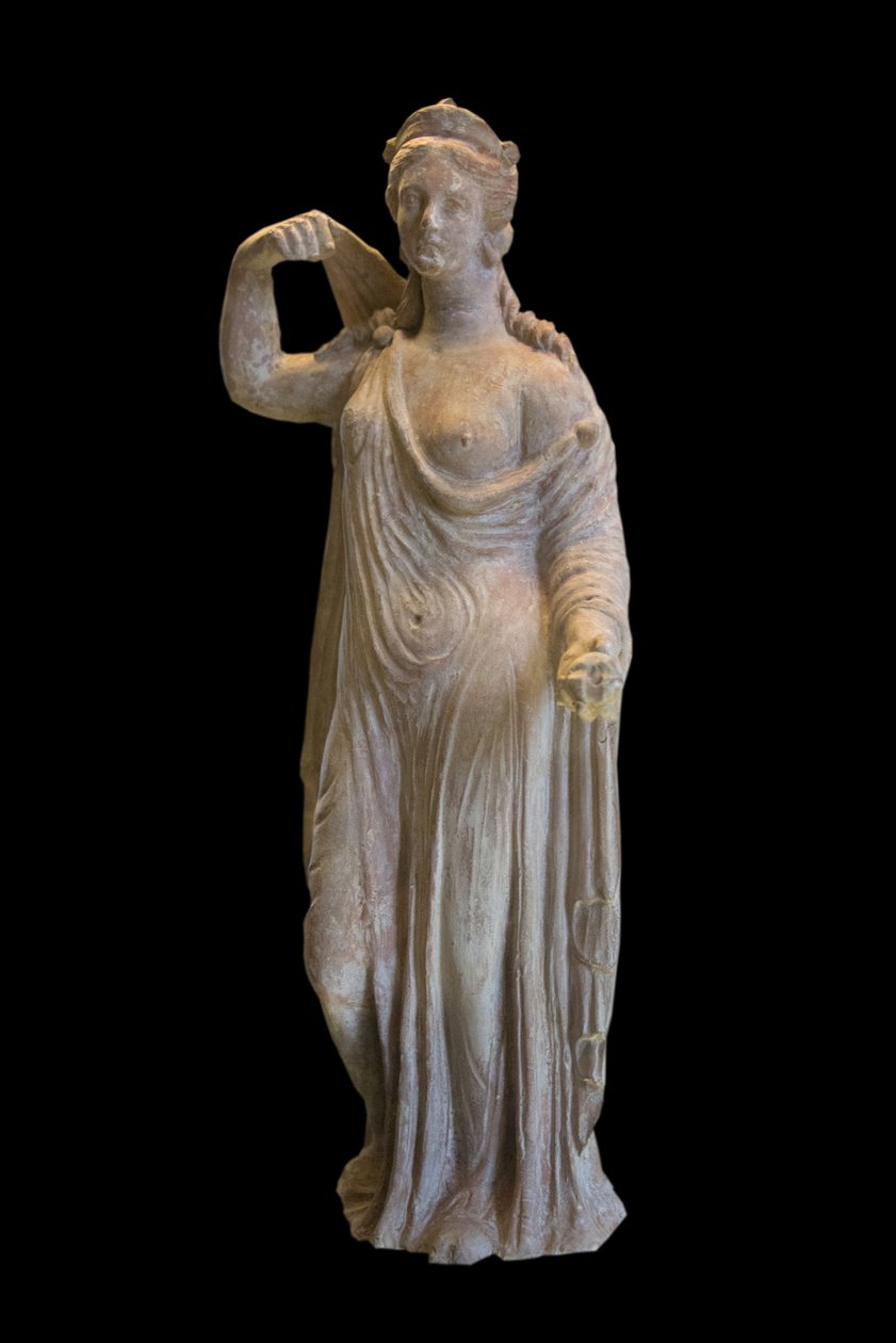 Art Hellas Afrodite av Genitrix-typen (1. århundre e.Kr.) terrakotta av Roman Roman