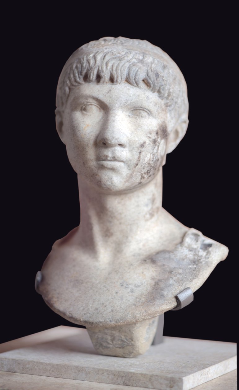 Art Roma-byste av Ptolemaios av Mauretania (10 f.Kr. - 40 e.Kr.) marmor av Roman Roman