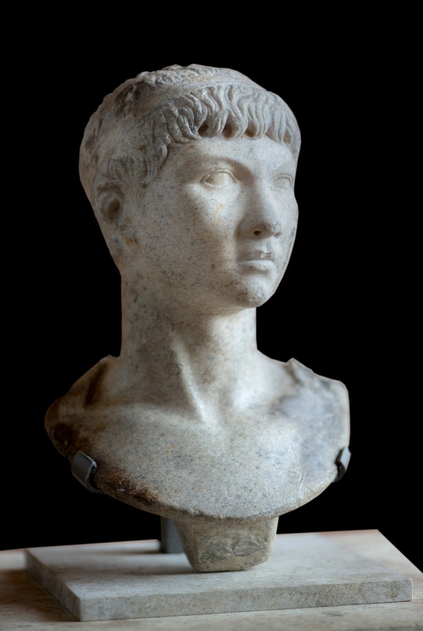 Art Roma-byste av Ptolemaios av Mauretania (10 f.Kr. - 40 e.Kr.) marmor av Roman Roman