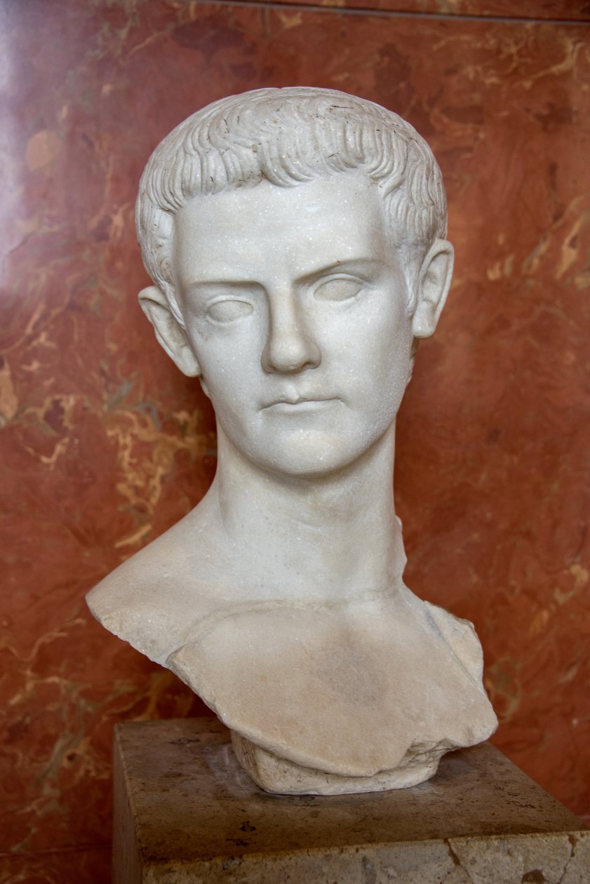 Art Roma byste av keiser Caligula (12 - 41 e.Kr.) Marmor av Roman Roman
