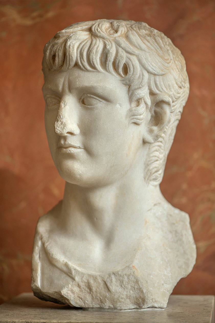 Art Roma-byste av den romerske general Germanicus (15 f.Kr. - 19 e.Kr.) marmor av Roman Roman