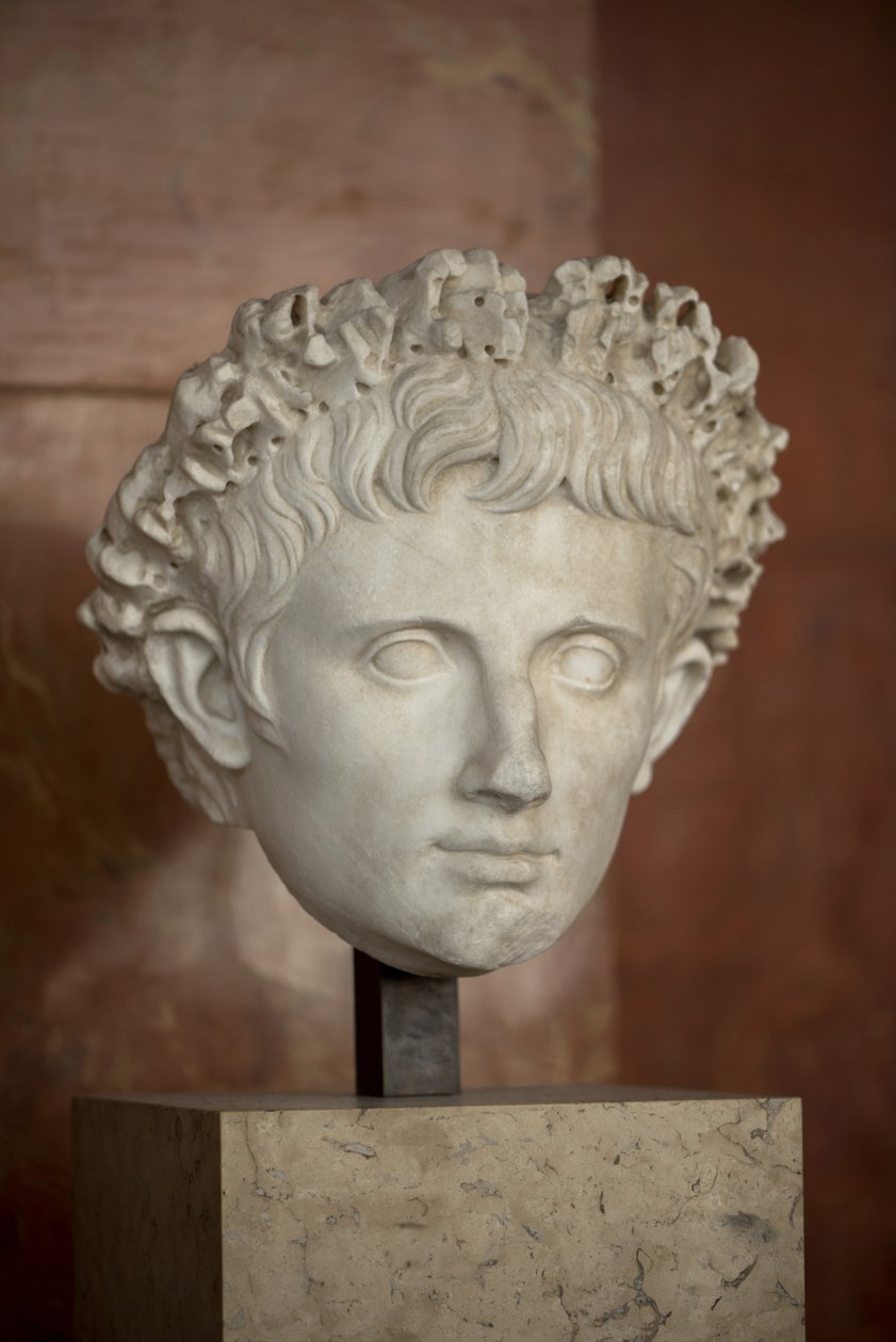 Art Rome Leder av keiser Augustus (63 f.Kr. - 14 e.Kr.) marmor av Roman Roman