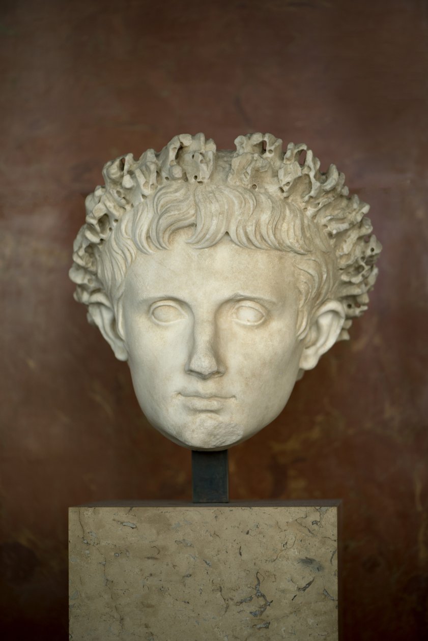 Art Rome Leder av keiser Augustus (63 f.Kr. - 14 e.Kr.) marmor av Roman Roman