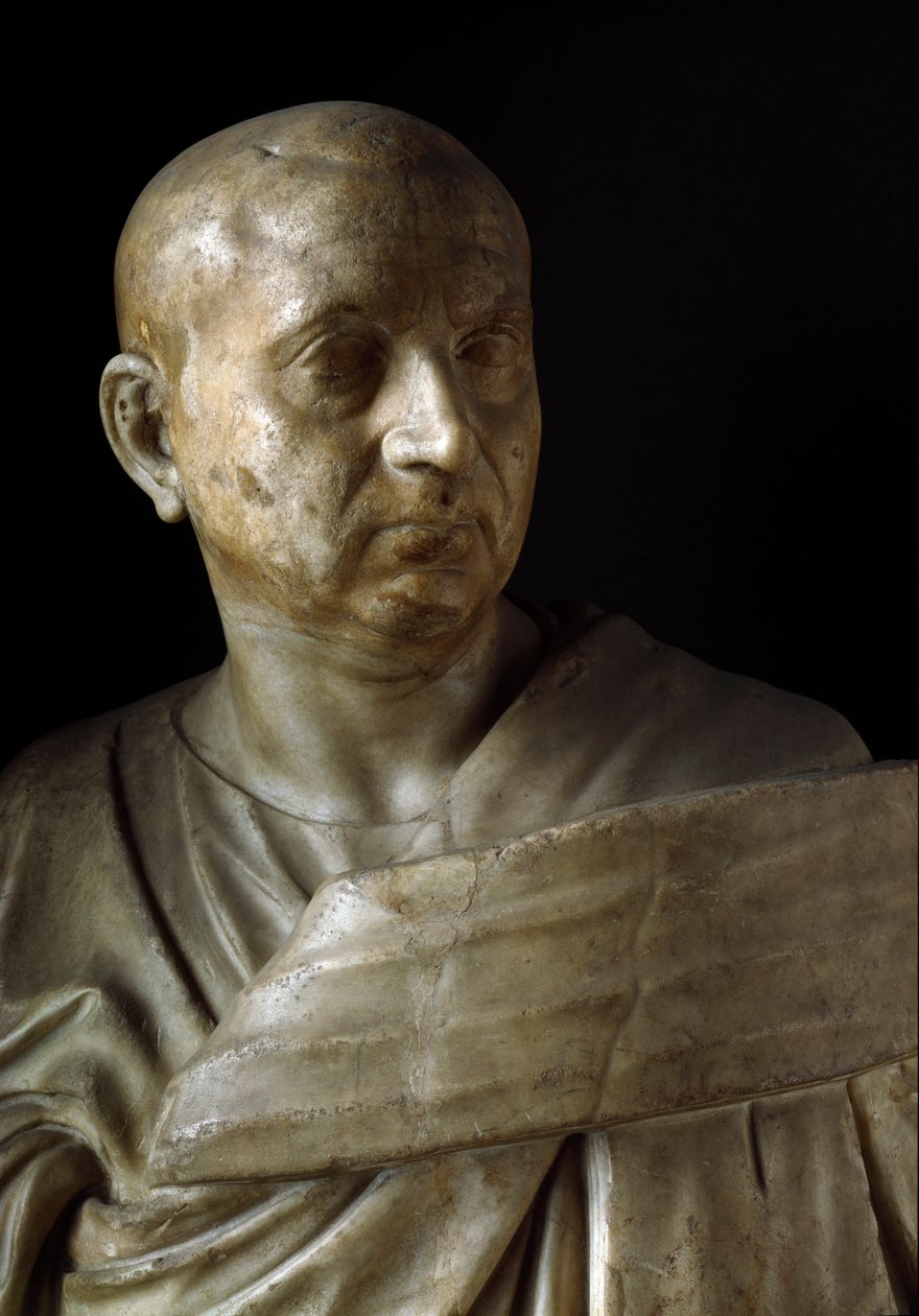Byste av Scipio den afrikanske (marmorskulptur) av Roman Roman