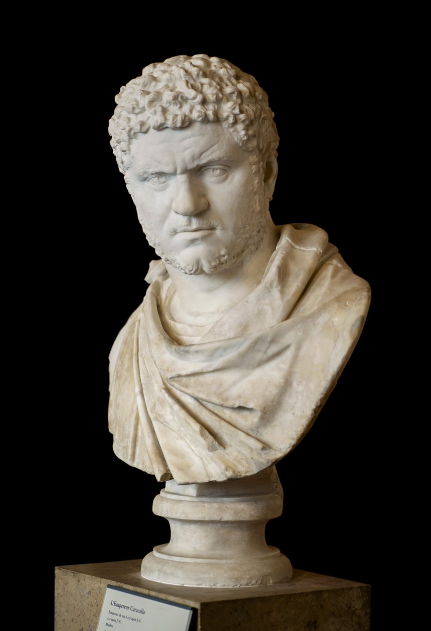 Caracalla (188 - 217 e.Kr.) romersk marmorkunst av Roman Roman