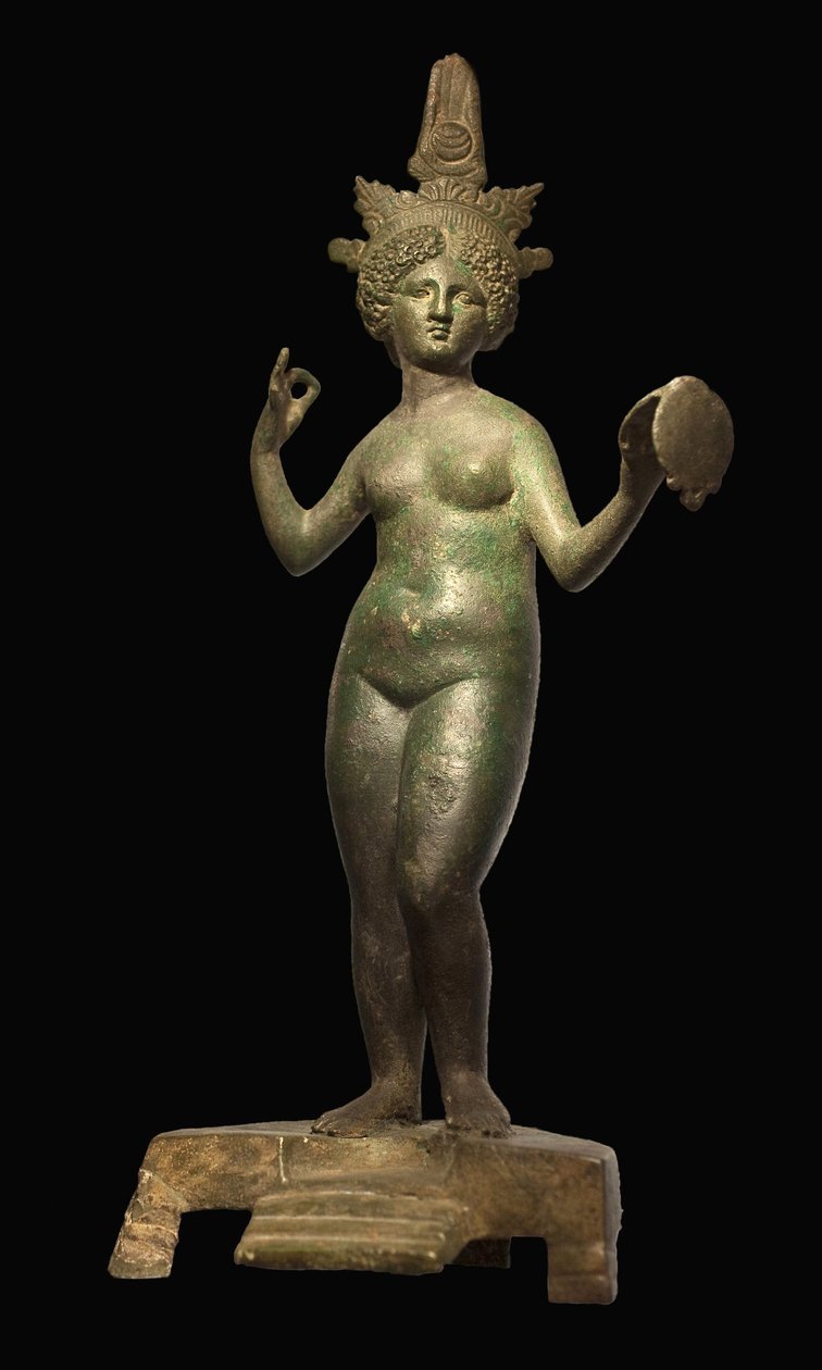 Kom til speilet. Bronseskulptur, Libanon, romertiden. Musee de La Castre, Cannes. av Roman Roman