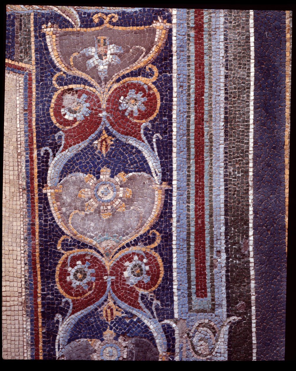 Detalj av veggmosaikker av nymfeumet til Casa di Nettuno e Amphitrite, 5. århundre f.Kr. - 1. århundre e.Kr. av Roman Roman