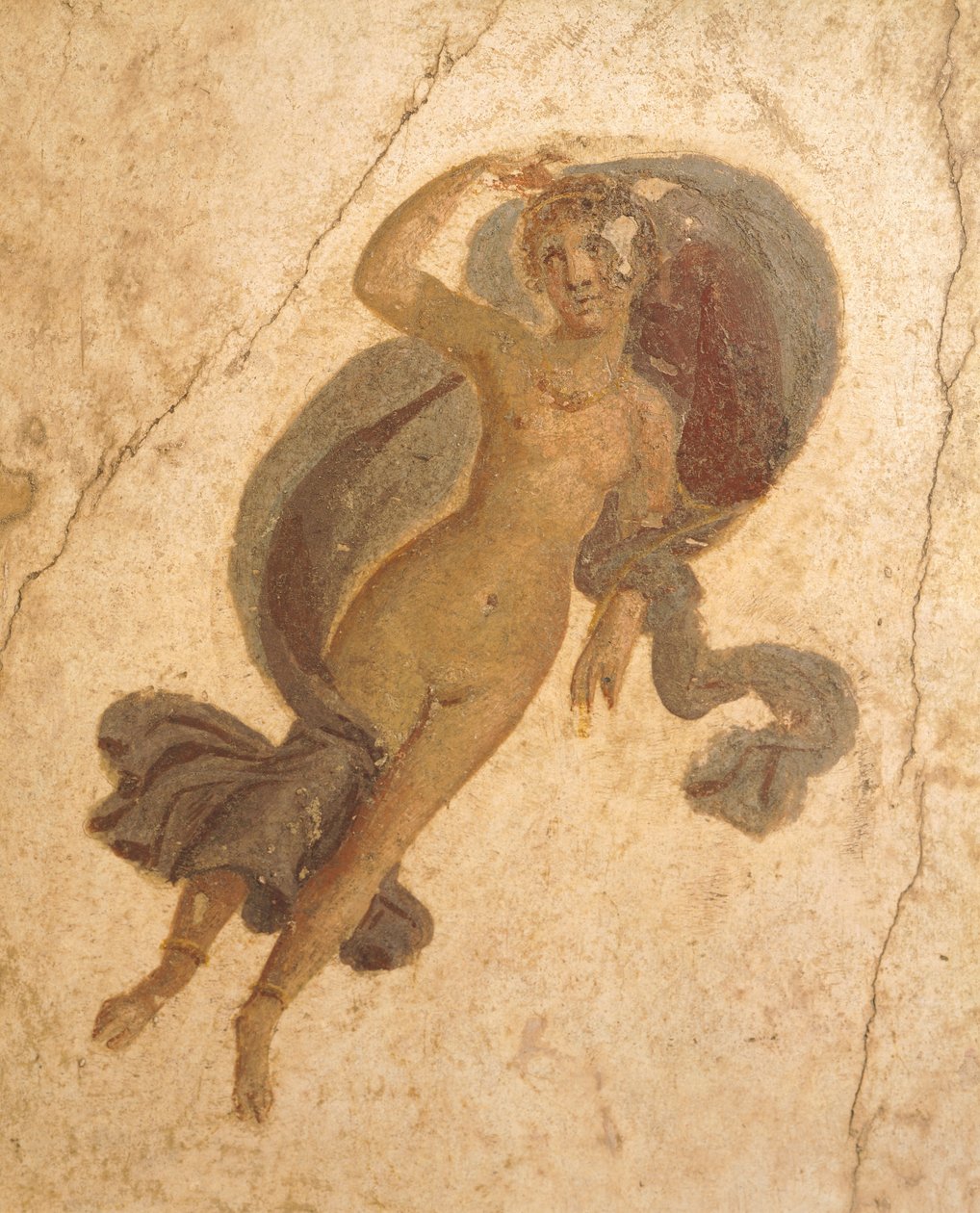 Freske som viser våren, fra House of Lovers, Pompeii, Campania, romersk sivilisasjon av Roman Roman