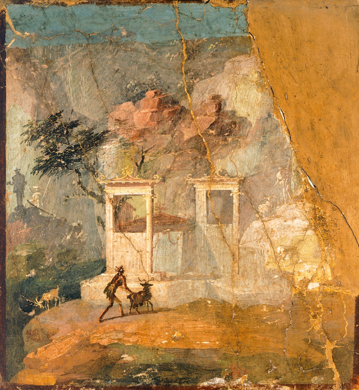 Freske som viser tapt vær, Pompeii (UNESCOs verdensarvliste av Roman Roman