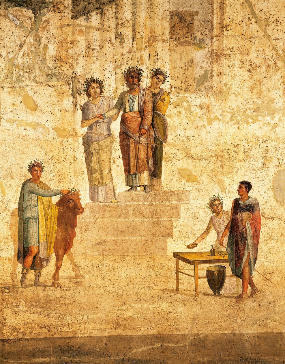 Fresco skildrer Jason og Pelias fra Pompeii av Roman Roman
