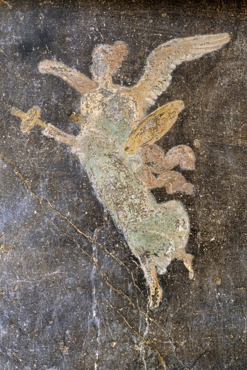 Freske med bevinget figur, høyre fløy i House of Vettii, Pompeii (UNESCOs verdensarvliste av Roman Roman