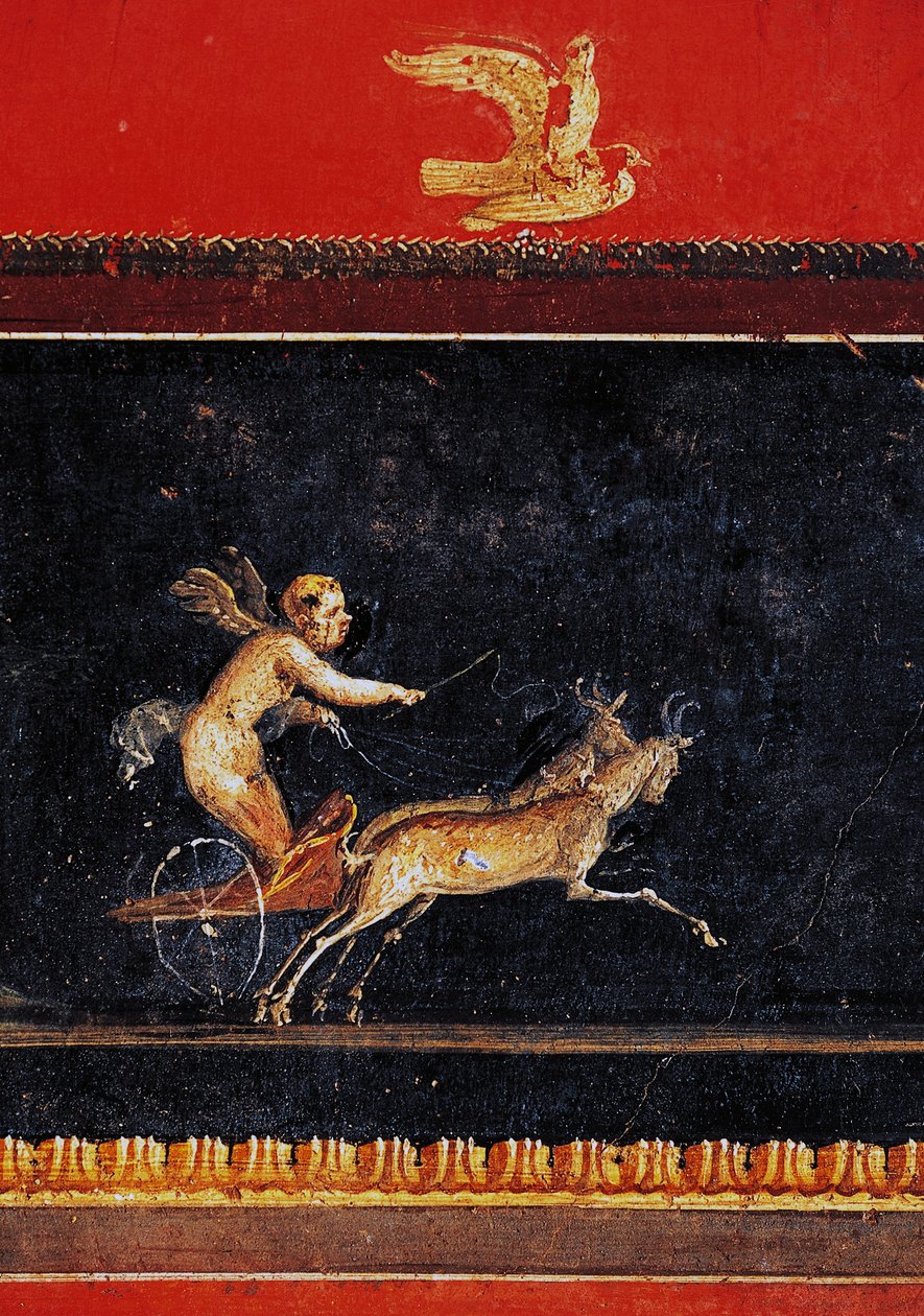 Frise med amor, House of Vettii, Pompeii (Unescos verdensarvliste av Roman Roman