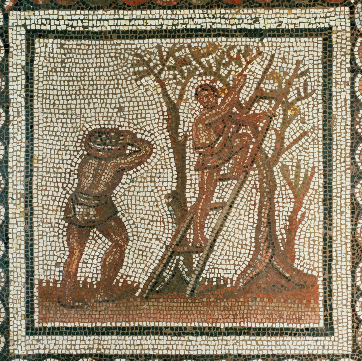 Olivenhøsting (mosaikk) av Roman Roman