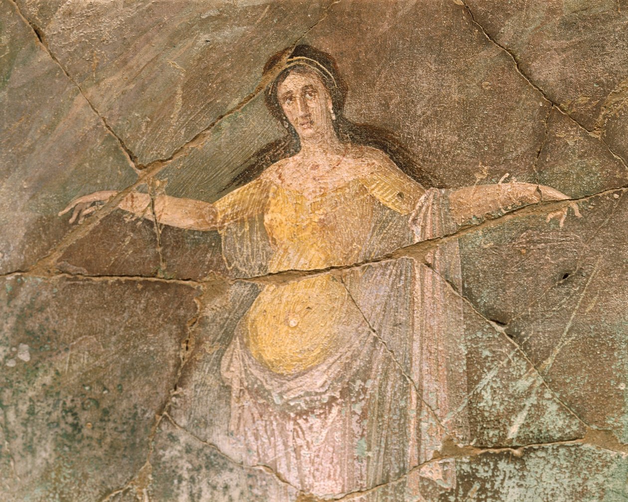 Italia, Campania-regionen, Napoli-provinsen, Pompei, House of Priest Amandus, Fresco som viser Andromeda av Roman Roman