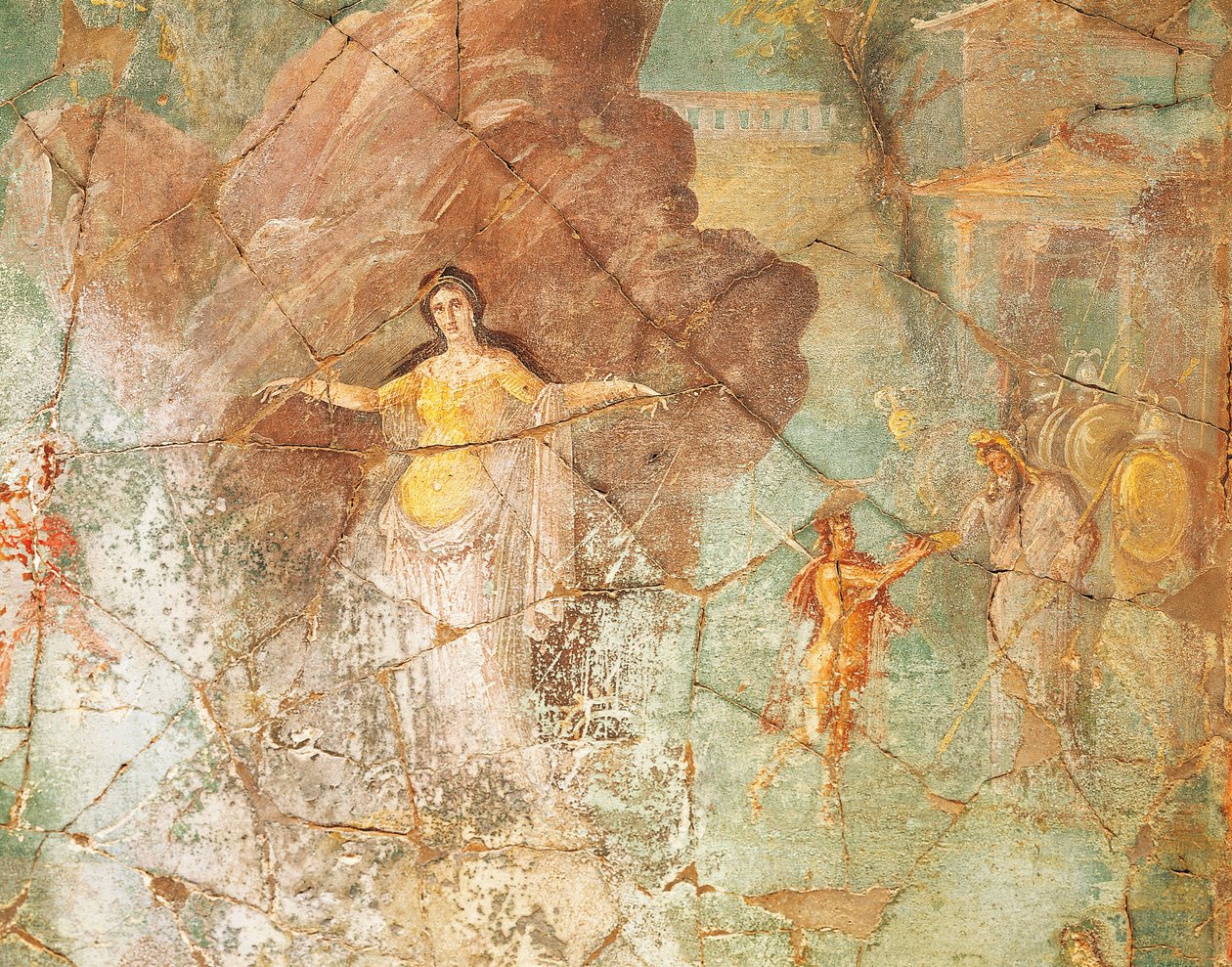 Perseus og Andromeda, freskomaleri fra House of Priest Amandus, Pompeii av Roman Roman