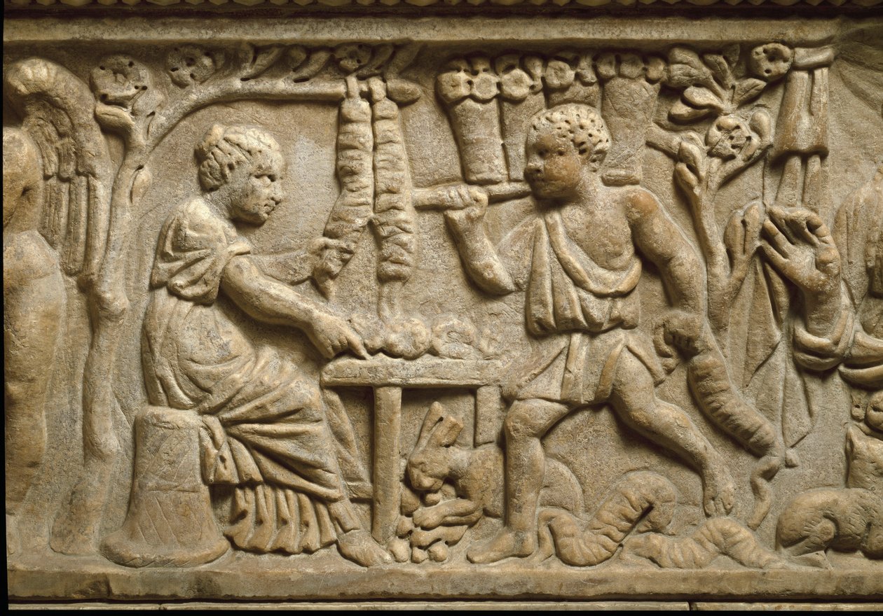 Representasjon av en produsent av kroner (relieff) av Roman Roman