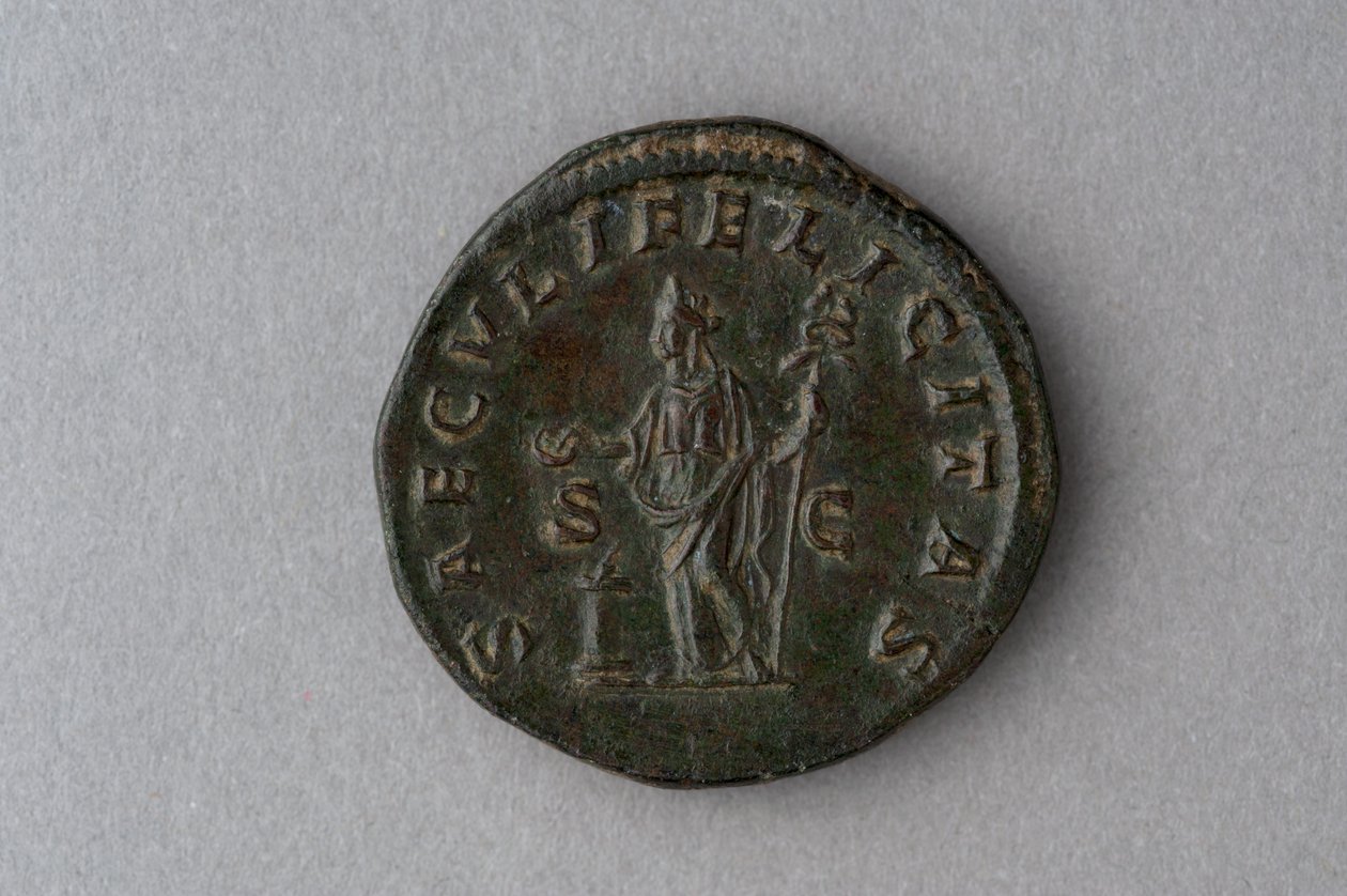 Mynt av Julia Domna (bronse) av Roman Roman