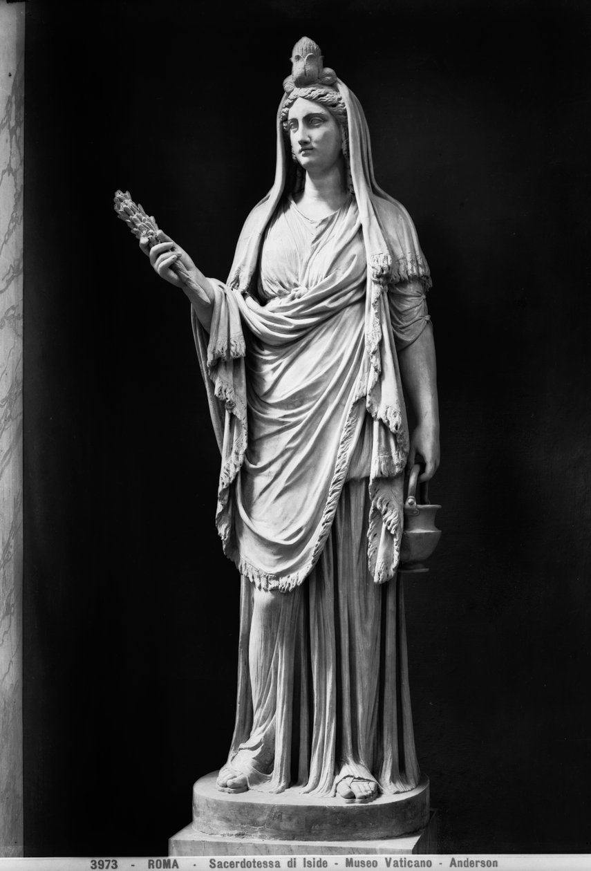 Statue av Isis (marmor) av Roman Roman