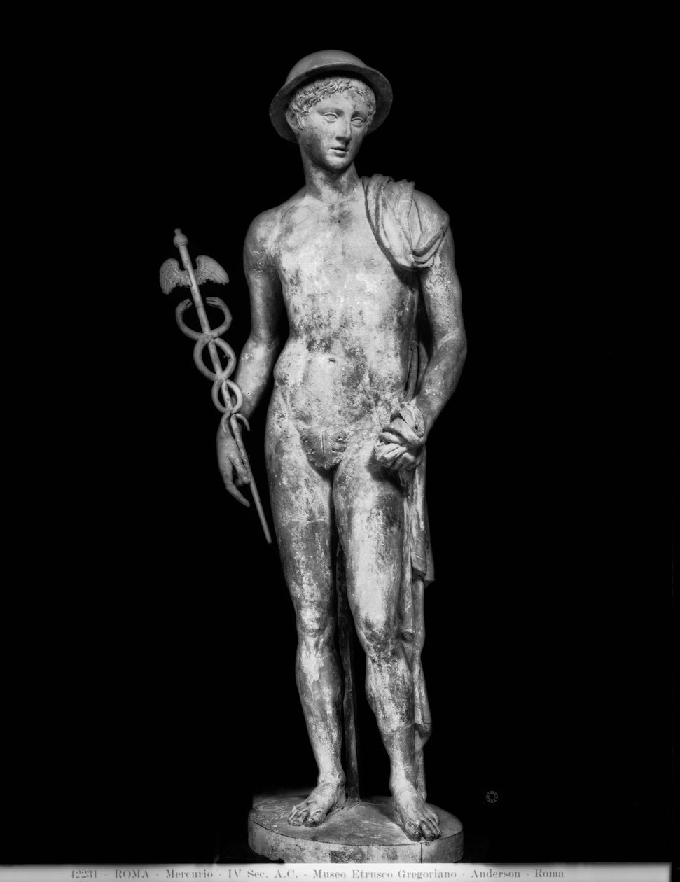 Statue av Merkur (marmor) av Roman Roman