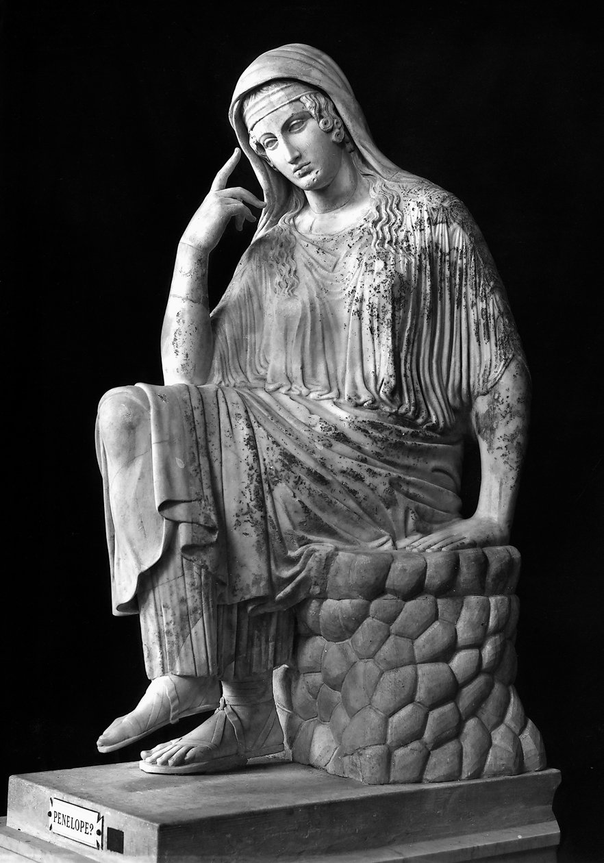 Statue av Penelope (marmor) av Roman Roman