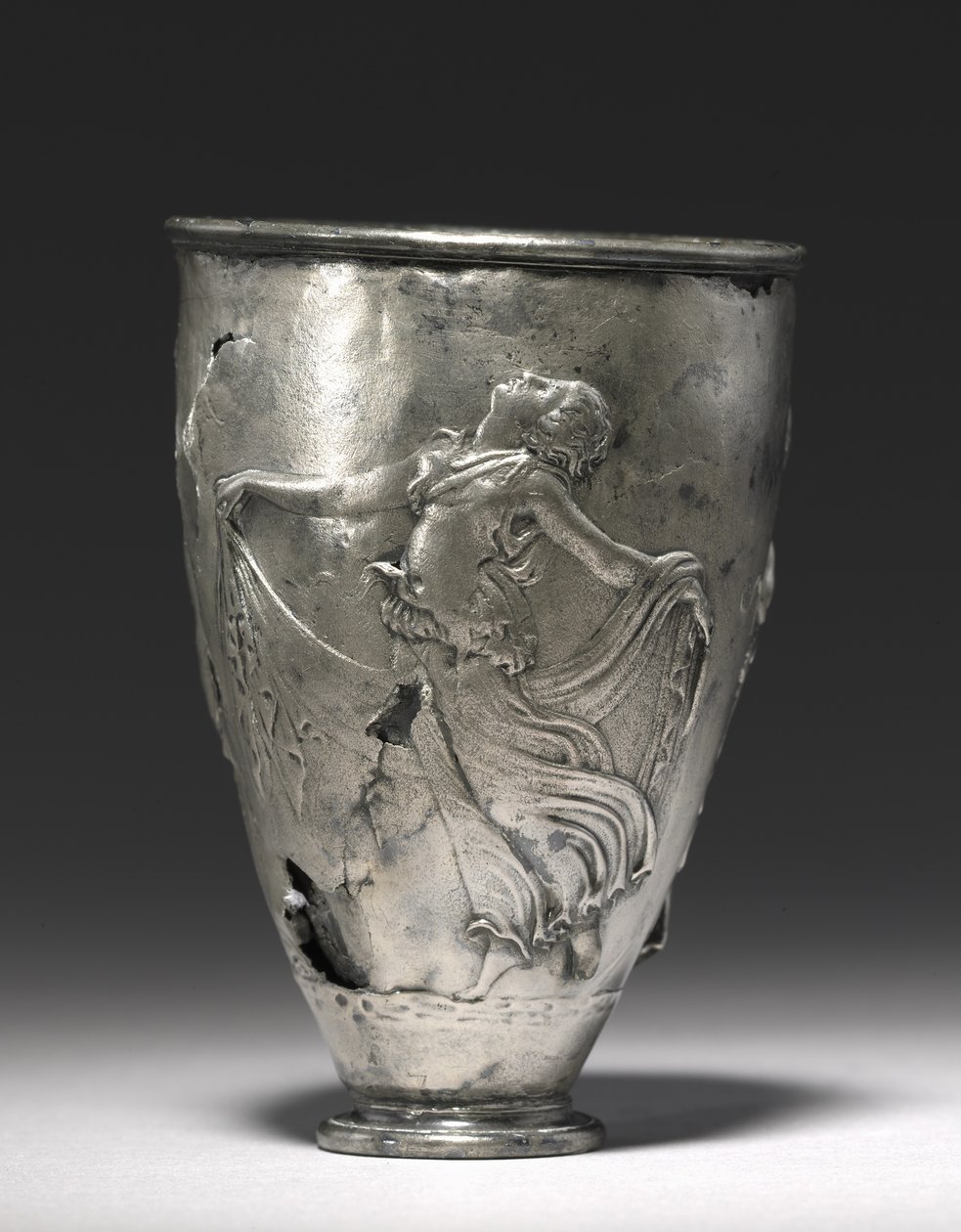 The Vicarello Goblet, Vicarello, Augustan Period (sølv) av Roman Roman