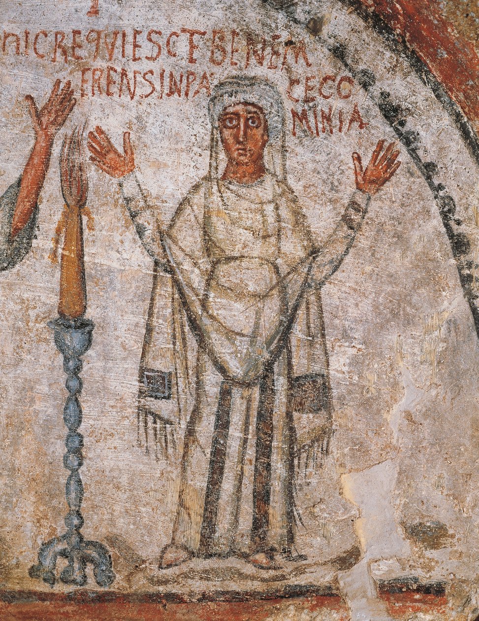 Den avdøde Cominia (fresco) av Roman Roman