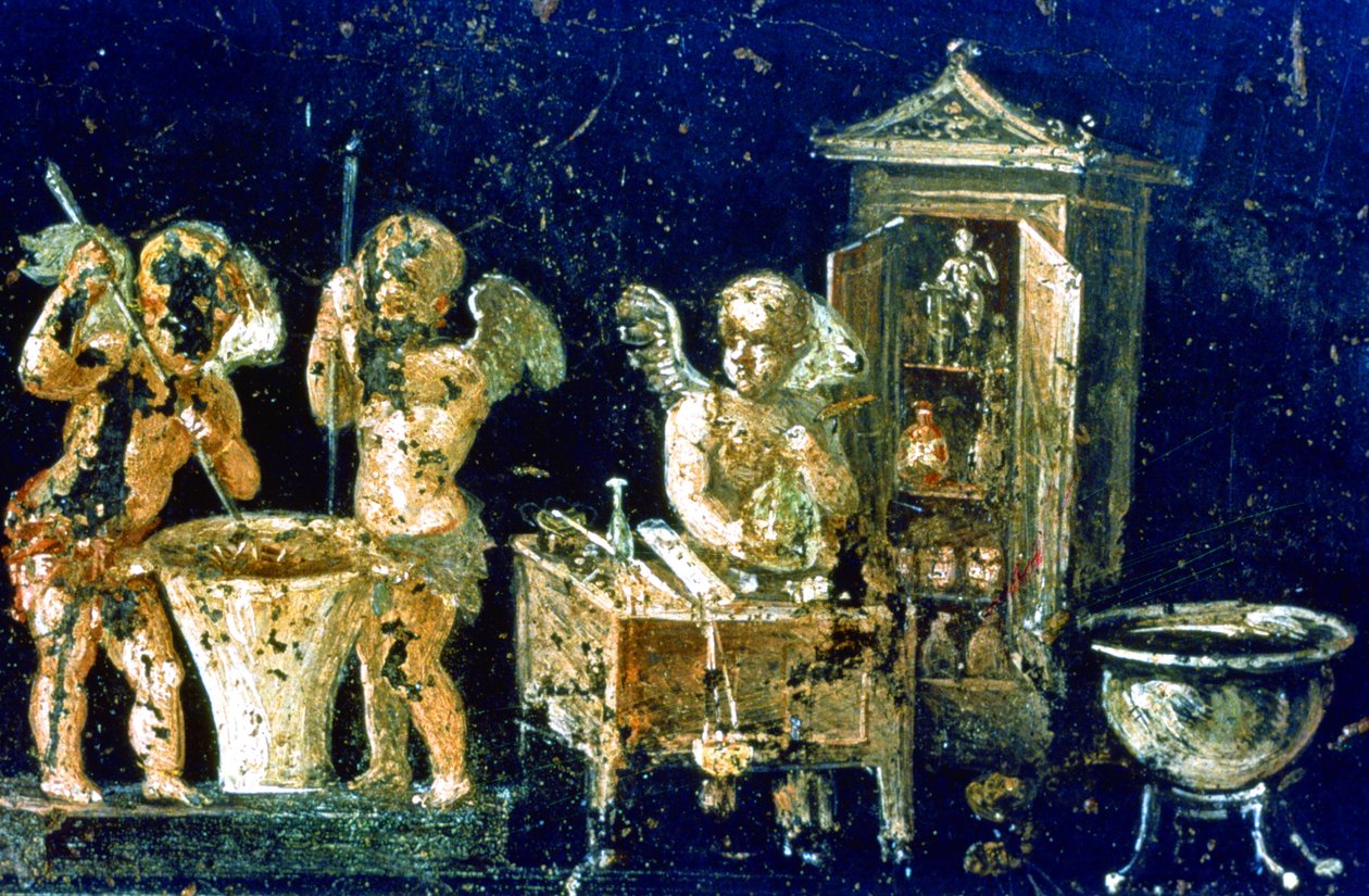 Veggmaleri fra House of the Vetti av Roman Roman