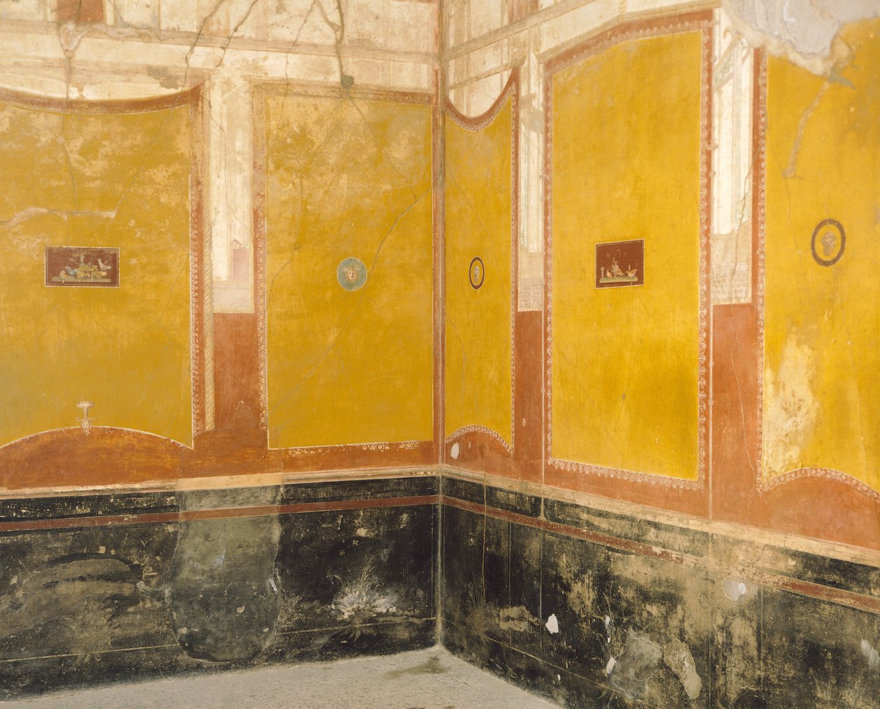 Veggmalerier av House of Vettii, Pompeii, Campania, romersk sivilisasjon av Roman Roman