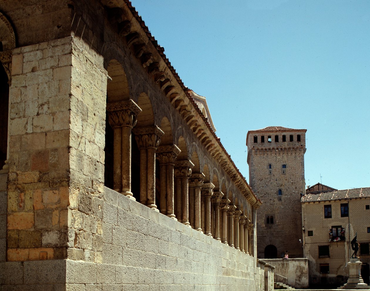 Utsikt over kirken av Romanesque