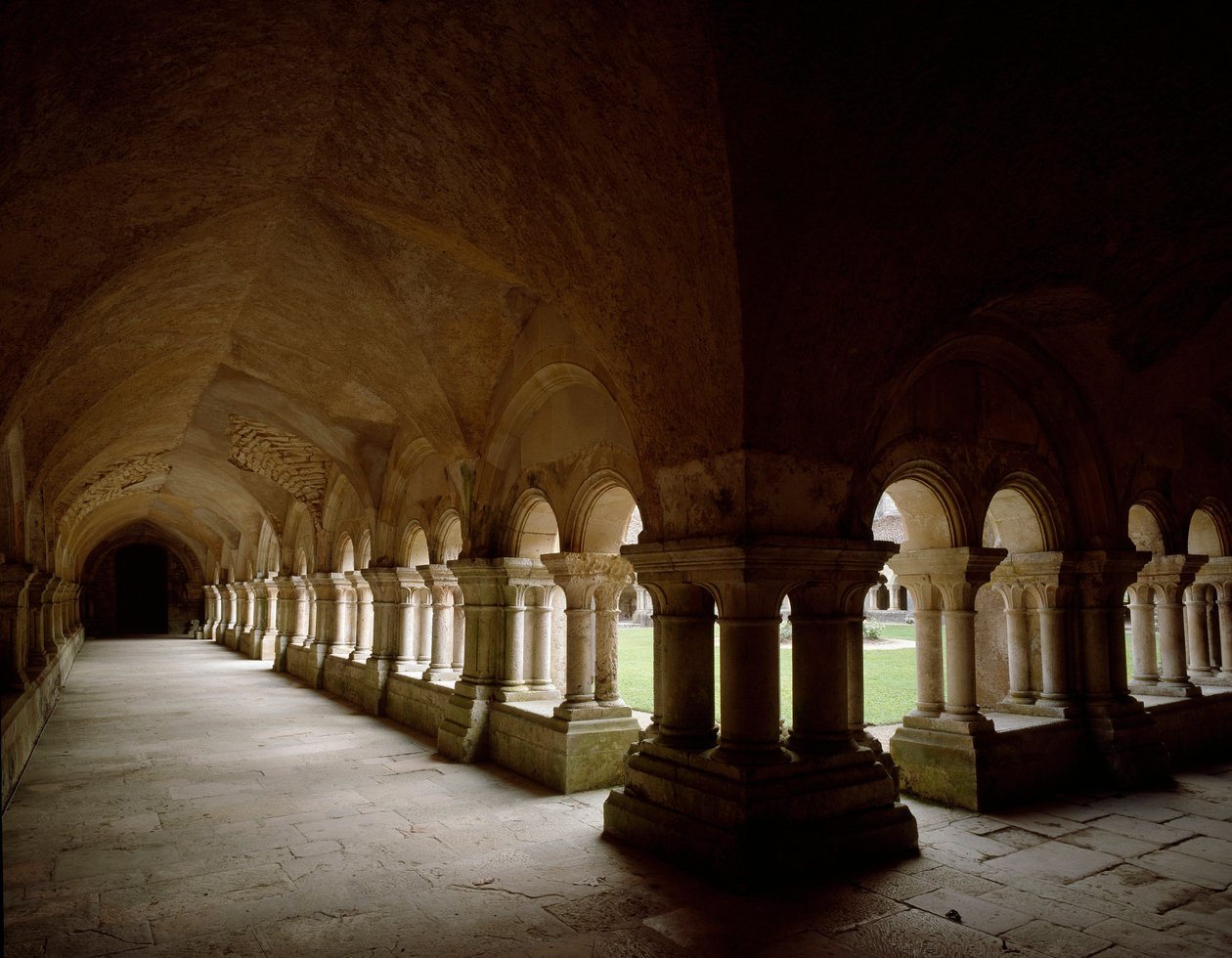 Utsikt over klosteret til cistercienserklosteret grunnlagt på 1100-tallet. av Romanesque