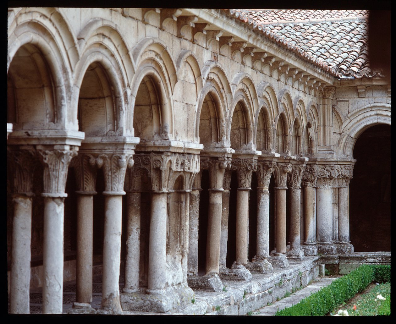 Utsikt over klosteret til det kongelige klosteret Las Huelgas de Burgos av Romanesque