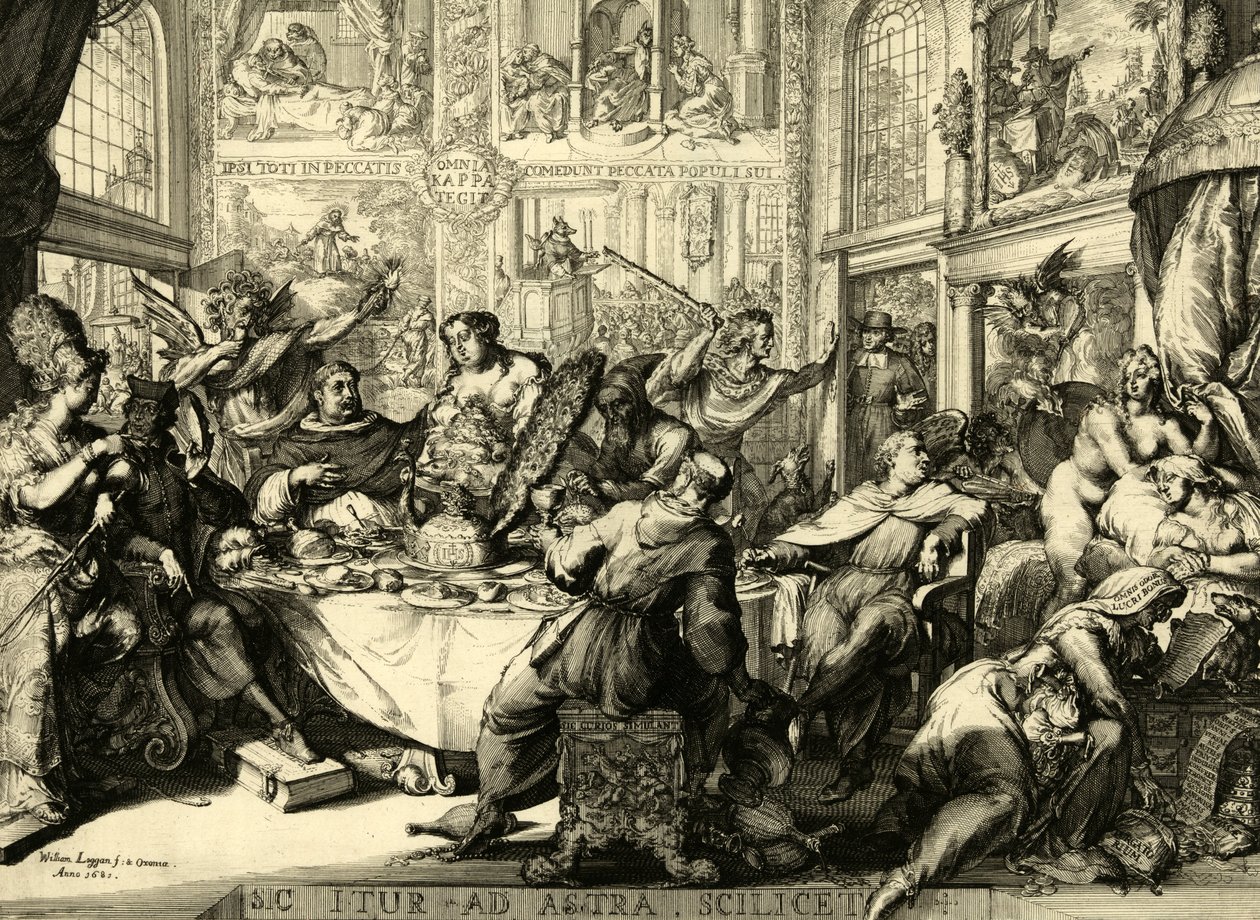 Så det går til stjernene, nemlig 1681 av Romeyn de (after) Hooghe