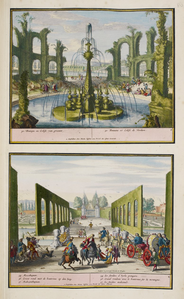 The Park at Enghien, ca. 1685, illustrasjon fra en 
