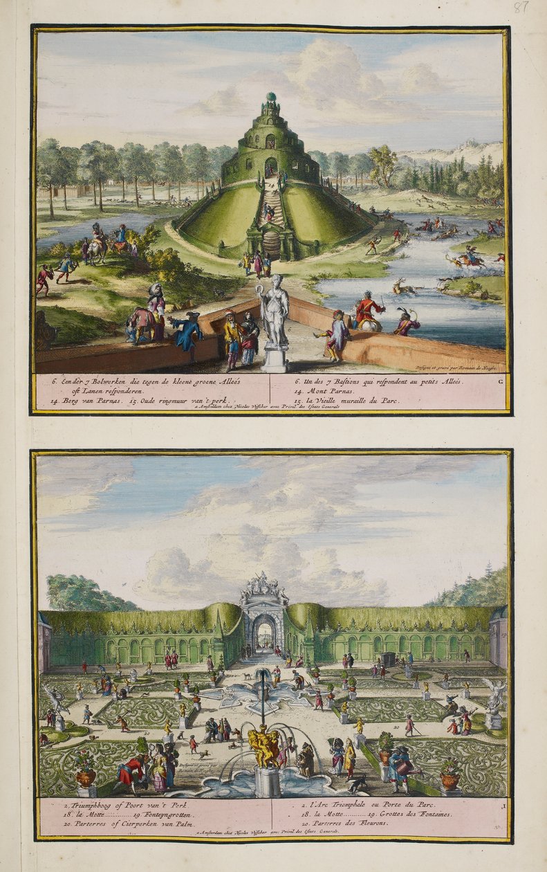 The Park at Enghien, ca. 1685, illustrasjon fra en 