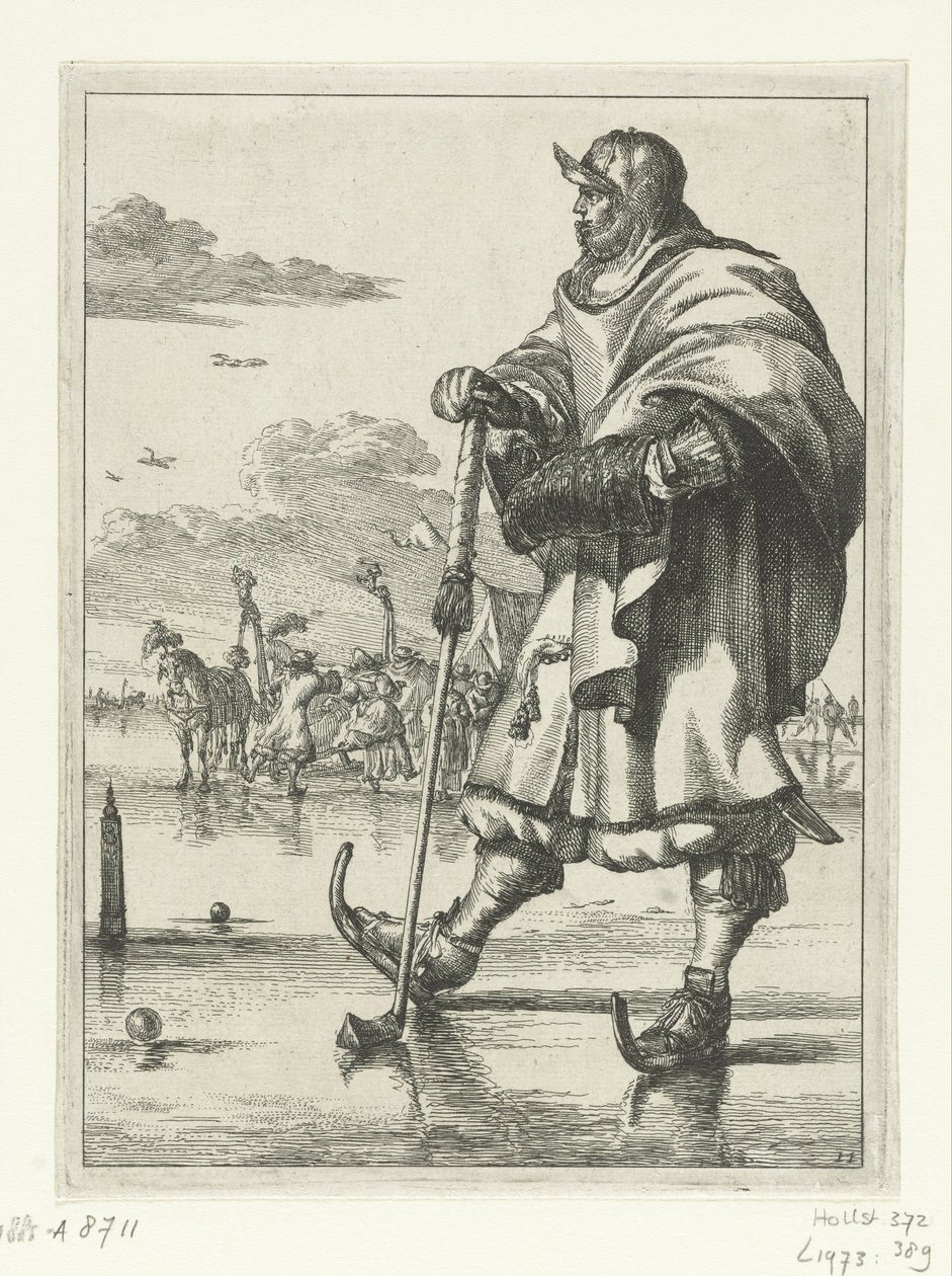 Figurer à la mode no 11: Aksjespiller på isen Figurer à la mode (serietittel) av Romeyn de Hooghe