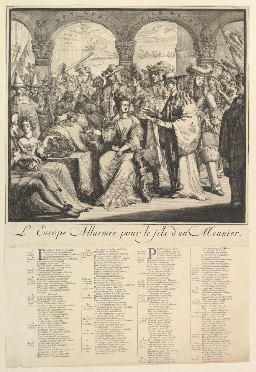 Allarmed Europe.n.d. av Romeyn de Hooghe