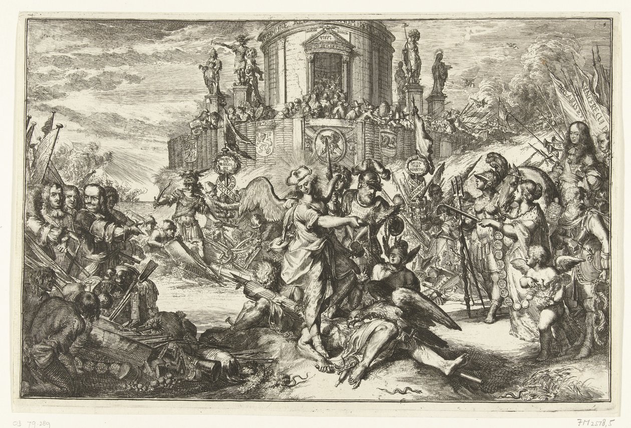 Seirer med ankomsten av William III av Romeyn de Hooghe