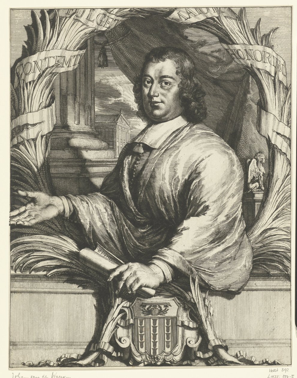 Portrett av Johan van der Waeyen av Romeyn de Hooghe
