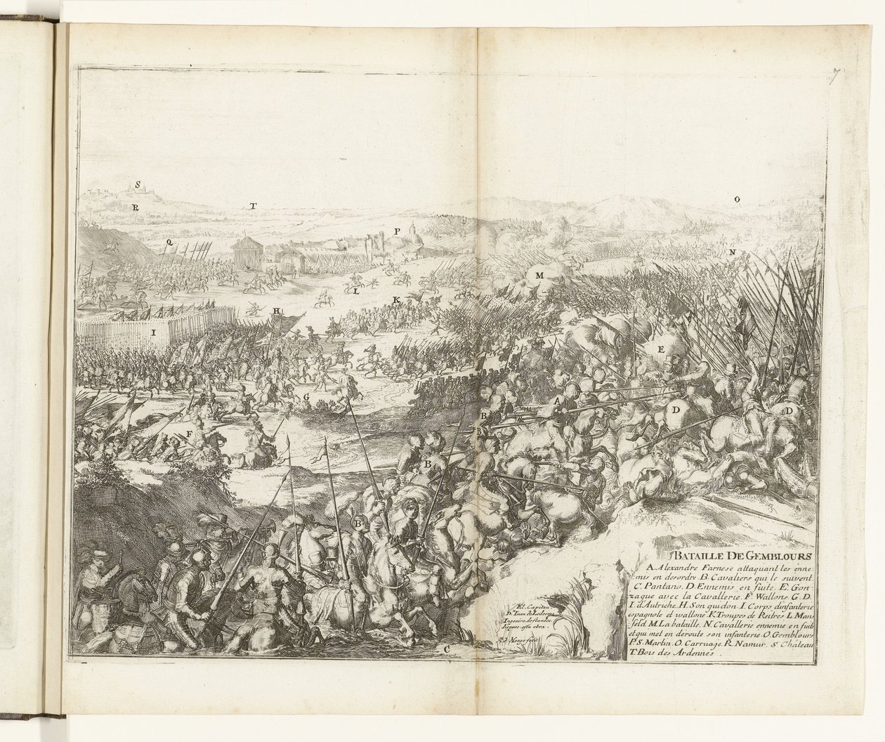Battle of Gemblours, 1578 Bataille de Gemblours (tittel på objekt) Guerres de Flandres (serietittel) av Romeyn de Hooghe
