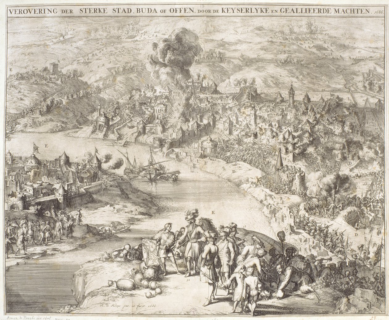 Beleiringen av Buda i 1541, 1686 av Romeyn de Hooghe
