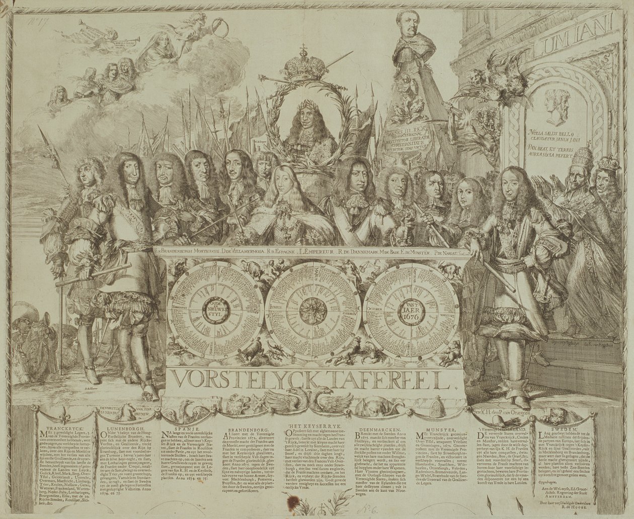 Vorstelyck Scene, ca. 1676 av Romeyn de Hooghe