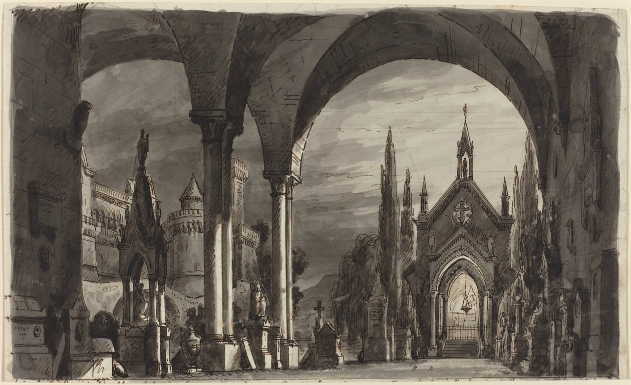 Graveyard of the Ravenswoods, fra "Lucia di Lammermoor" av Romolo Liverani